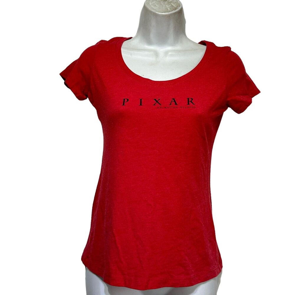 pixar emeryville california red Short Sleeve Women’s Fitted shirt Size S